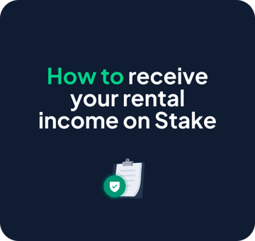 How to receive your rental income on Stake