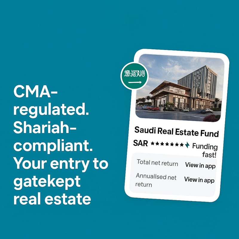 How to invest in Saudi Real estate funds with just SAR 500