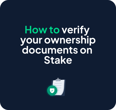 How to Verify Your Ownership Documents on Stake